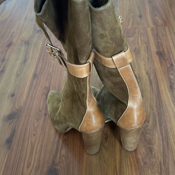 Boutique 9 suede slouchy tan boots heels 8 - Picture 3 of 8
